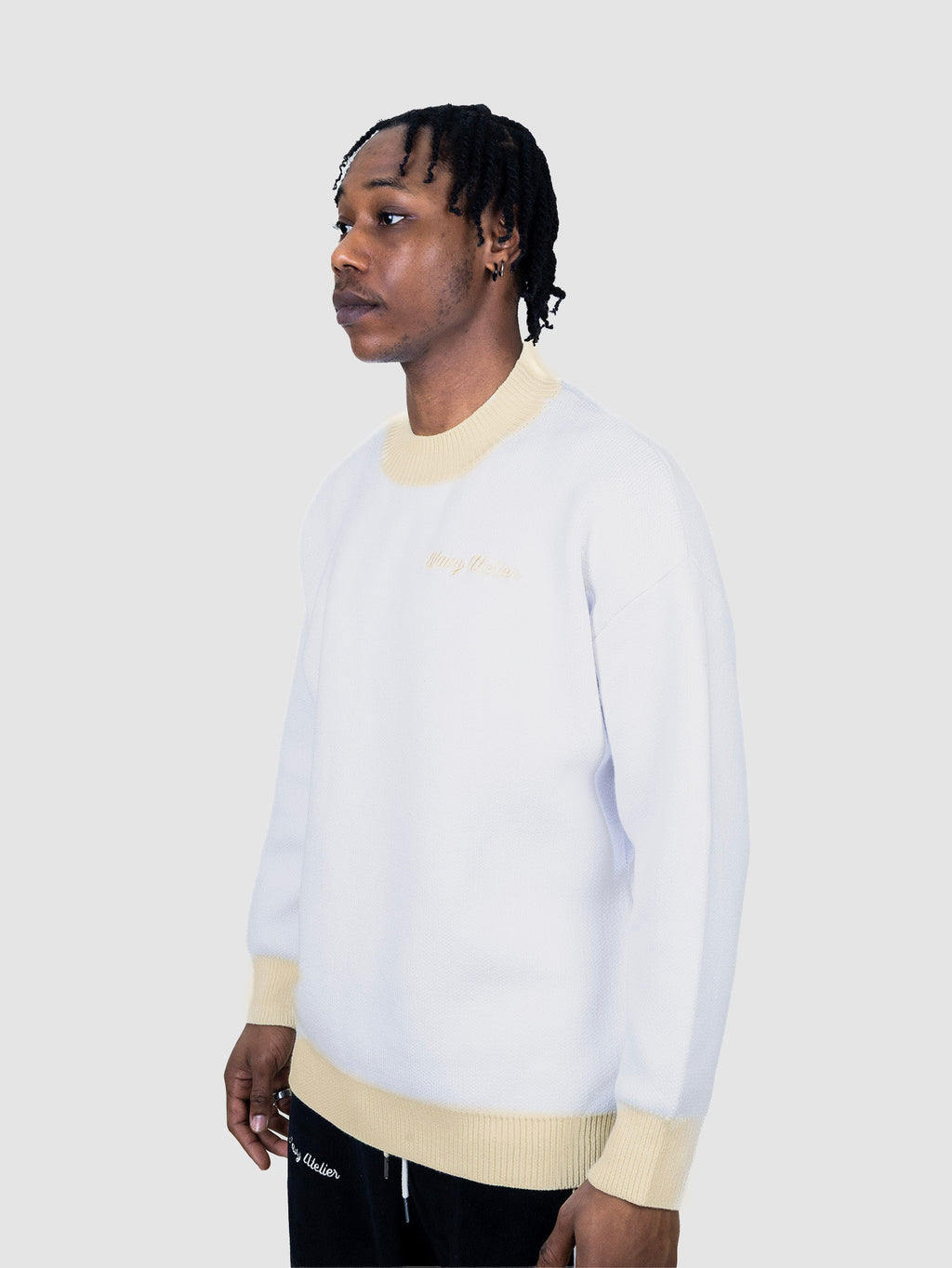 Pull Poursuit of Wavyness - Blanc