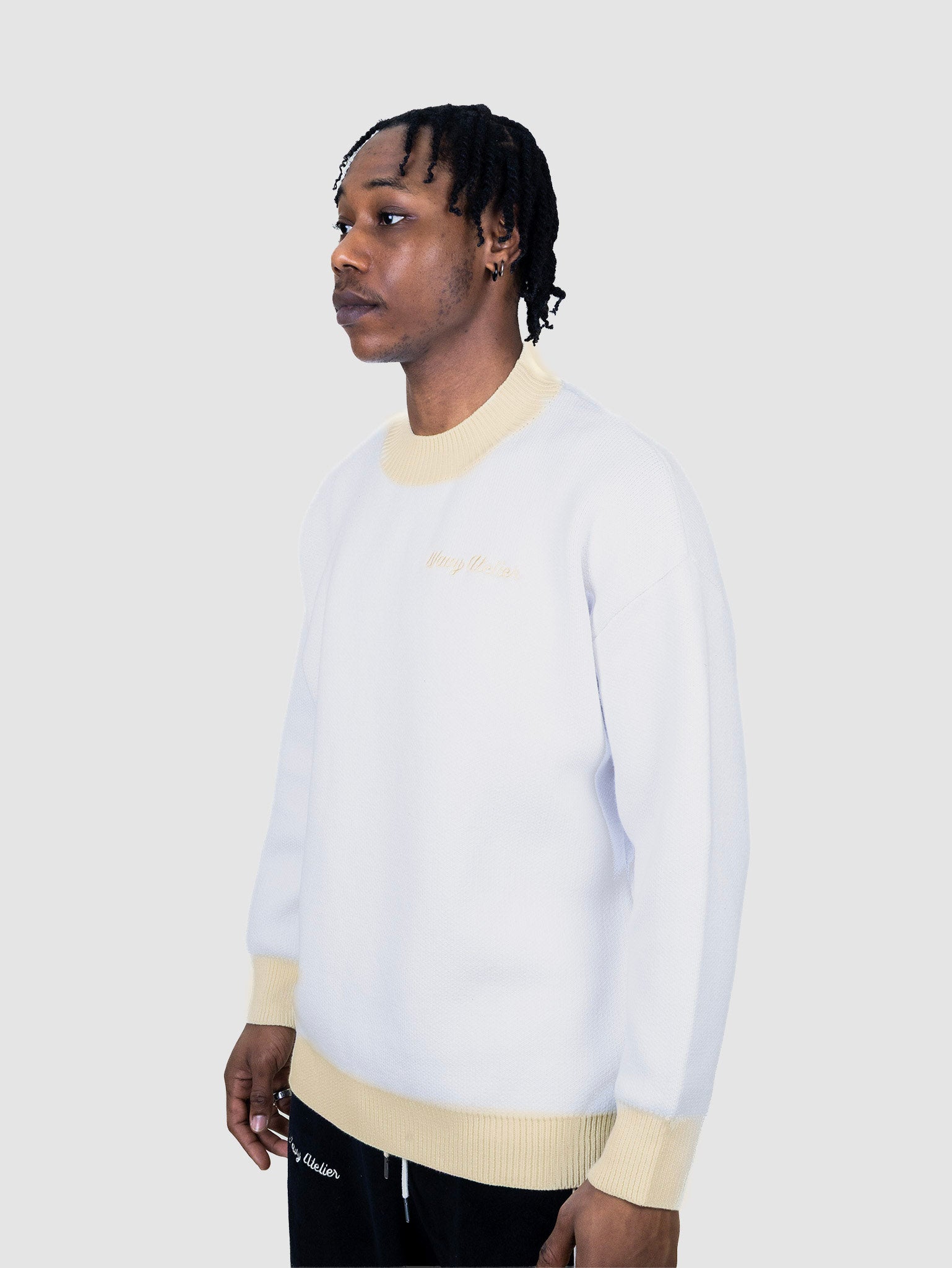 Pull Poursuit of Wavyness - Blanc