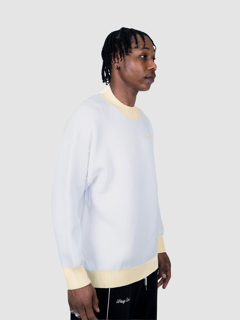 Pull Poursuit of Wavyness - Blanc