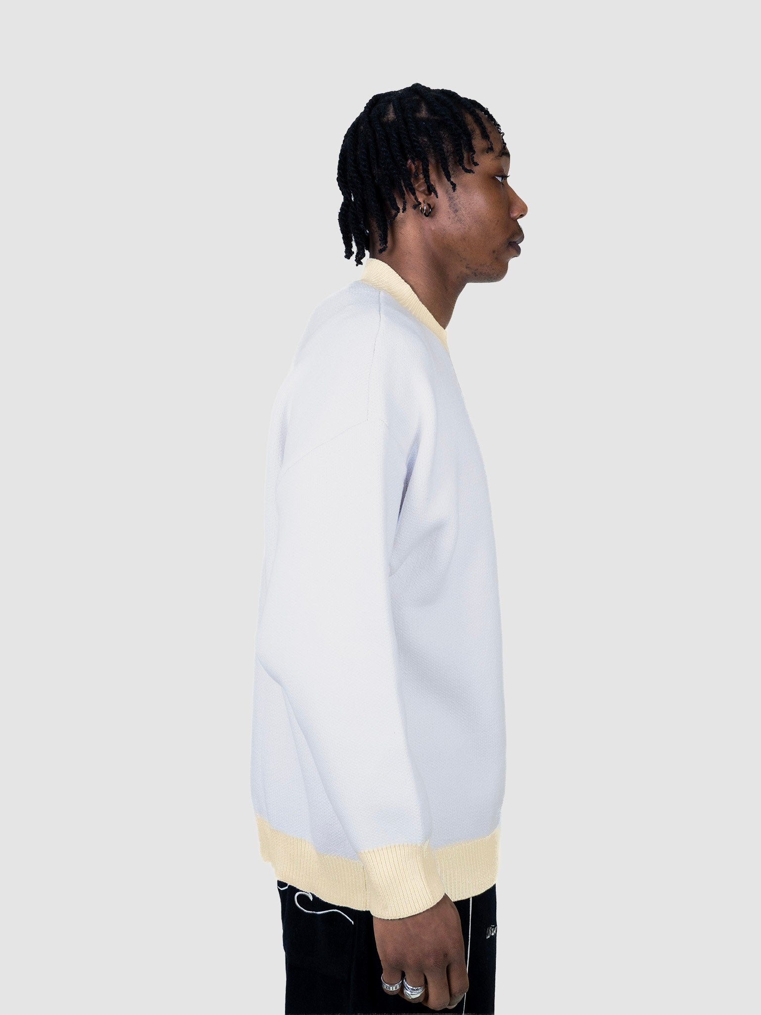 Pull Poursuit of Wavyness - Blanc