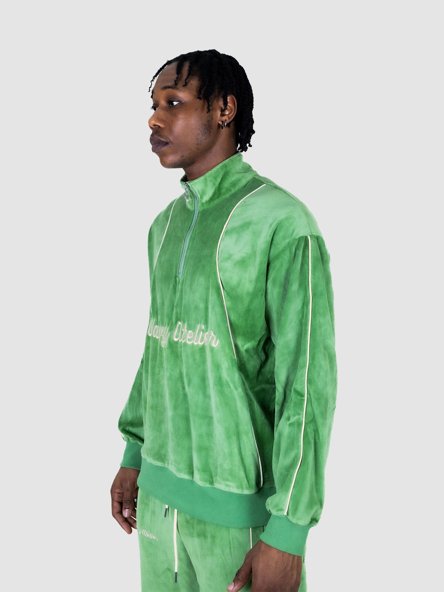 Sweatshirt Velours - Vert