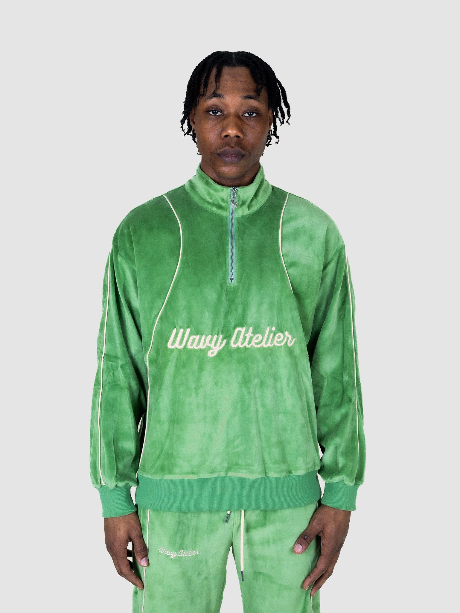 Sweatshirt Velours - Vert