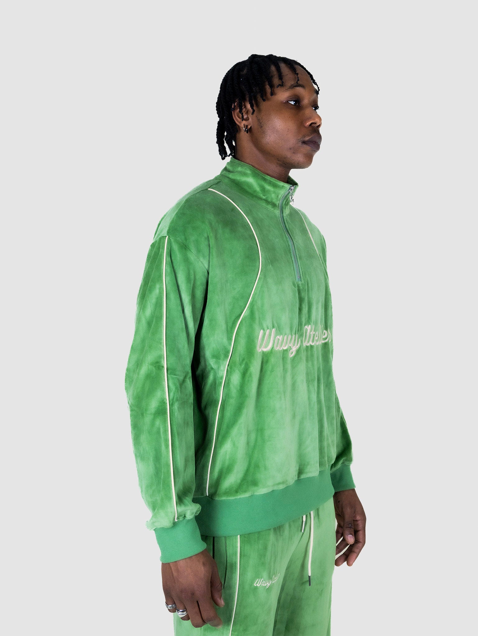 Sweatshirt Velours - Vert