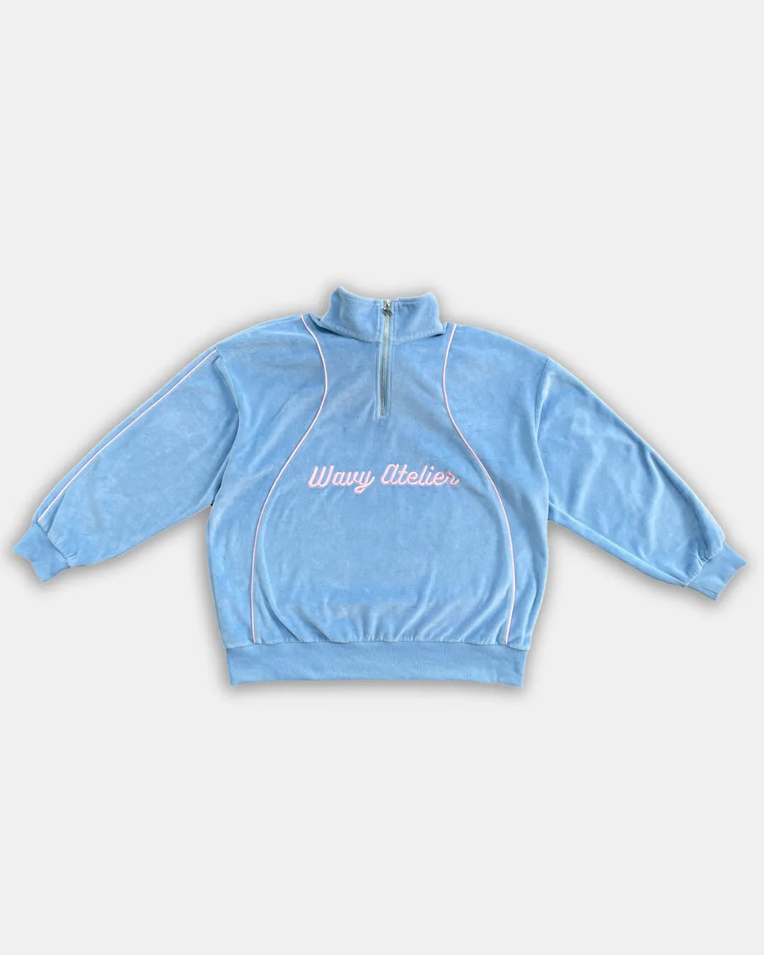 Sweatshirt Unisexe en velours - Bleu