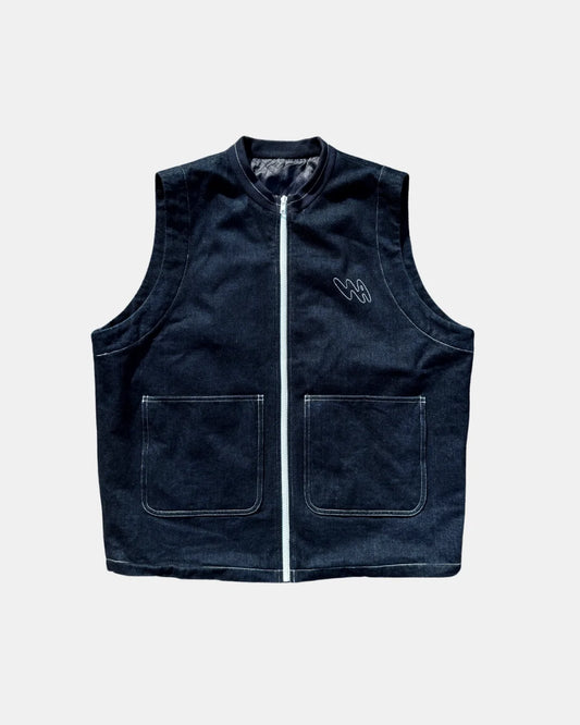 Gilet sans manches - Navy Denim