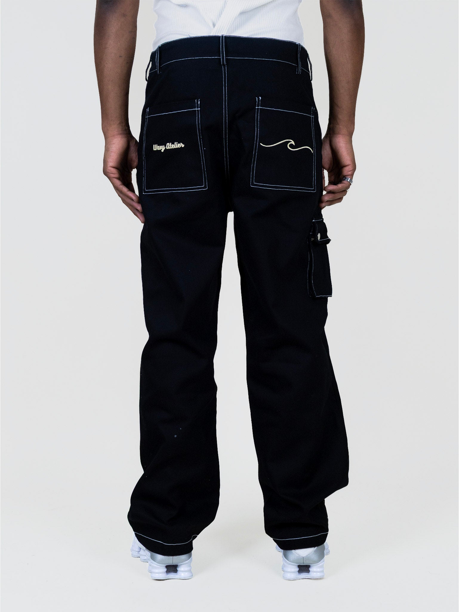 Pantalon Cargo Poursuit of Wavyness - Noir