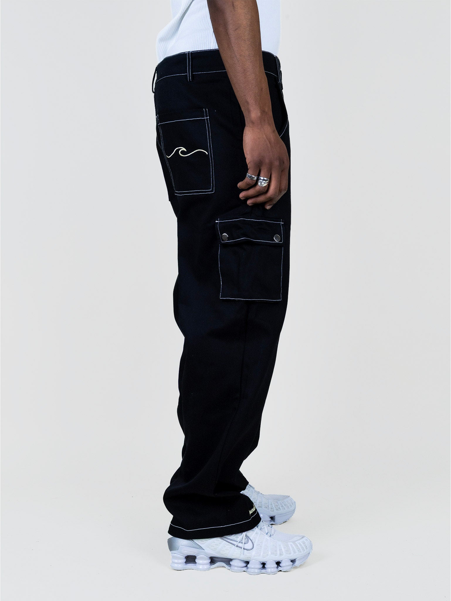 Pantalon Cargo Poursuit of Wavyness - Noir