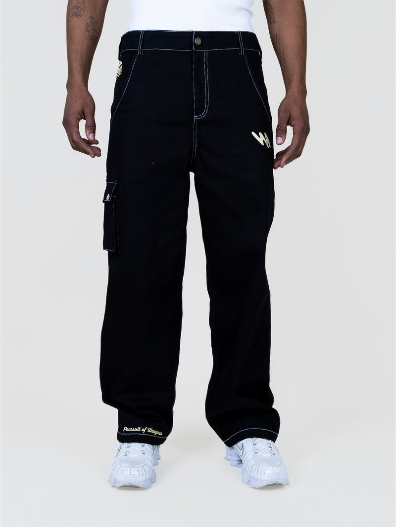Pantalon Cargo Poursuit of Wavyness - Noir