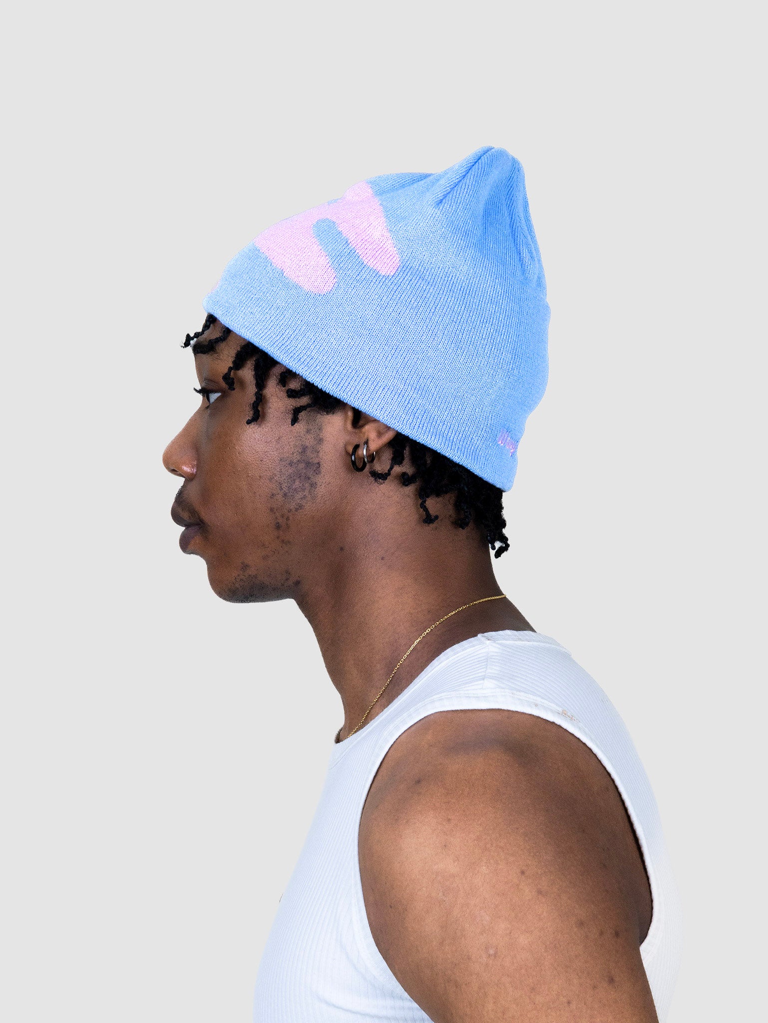 Wavy Bonnet - Bleu