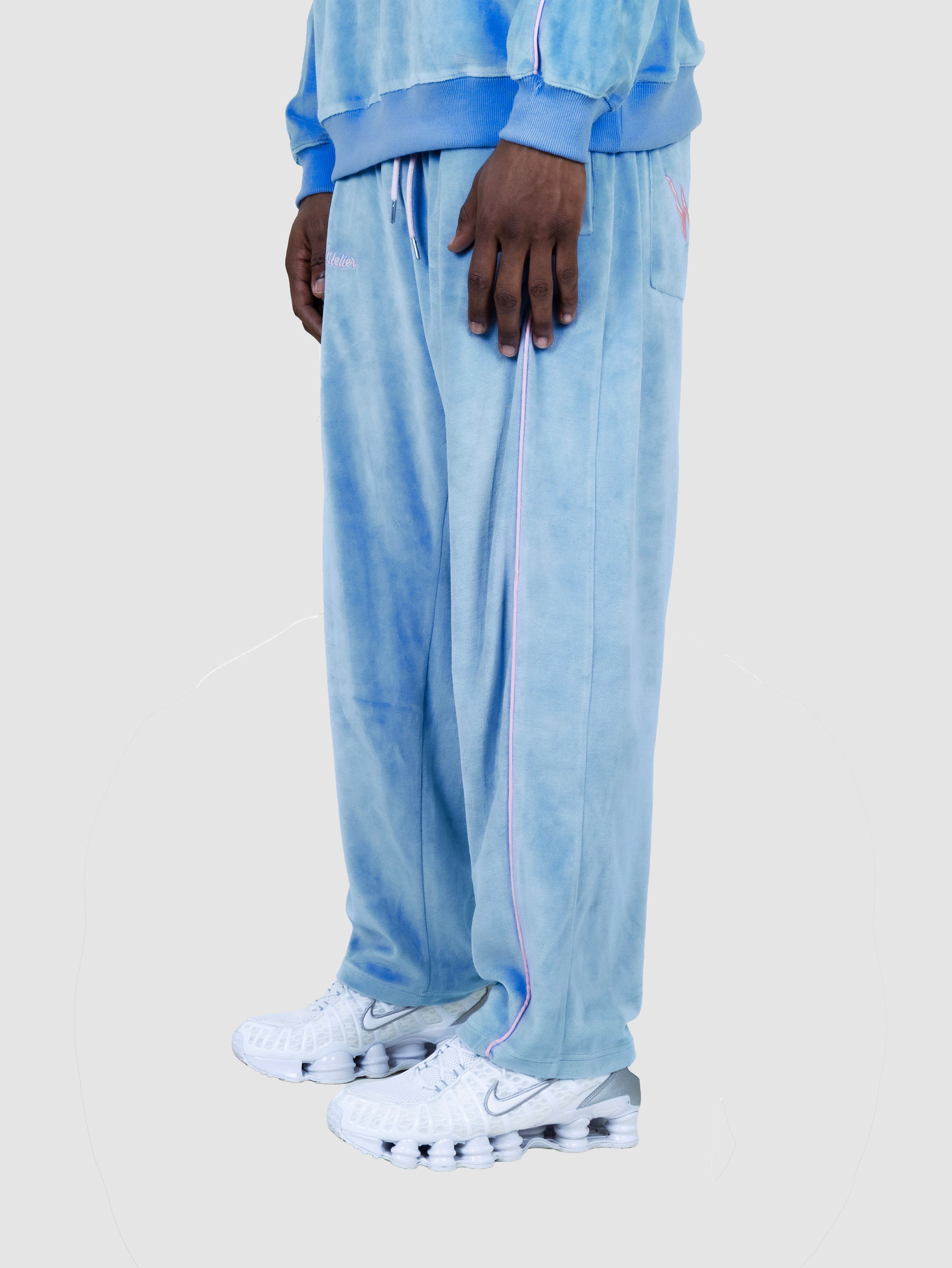 Sweatshirt Velours - Bleu