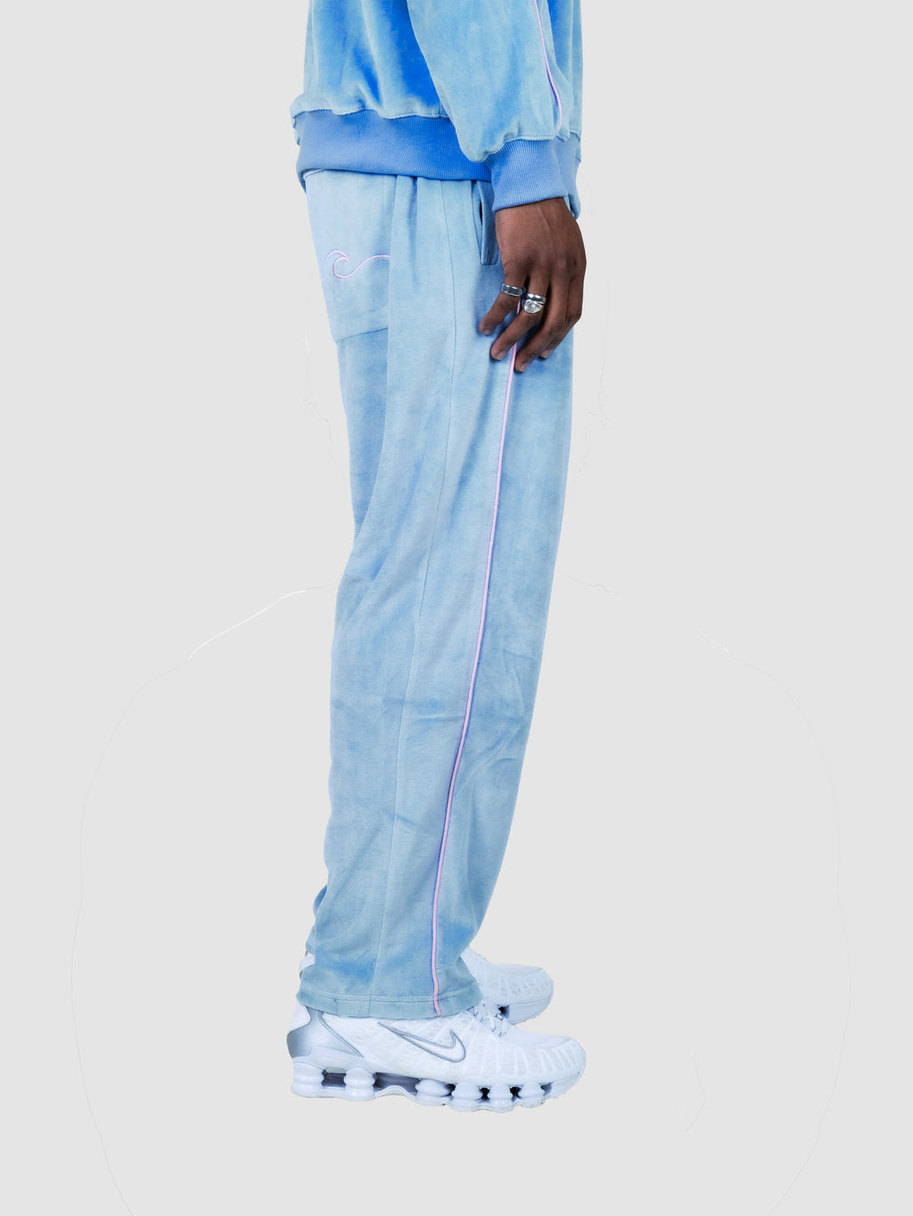 Sweatshirt Velours - Bleu