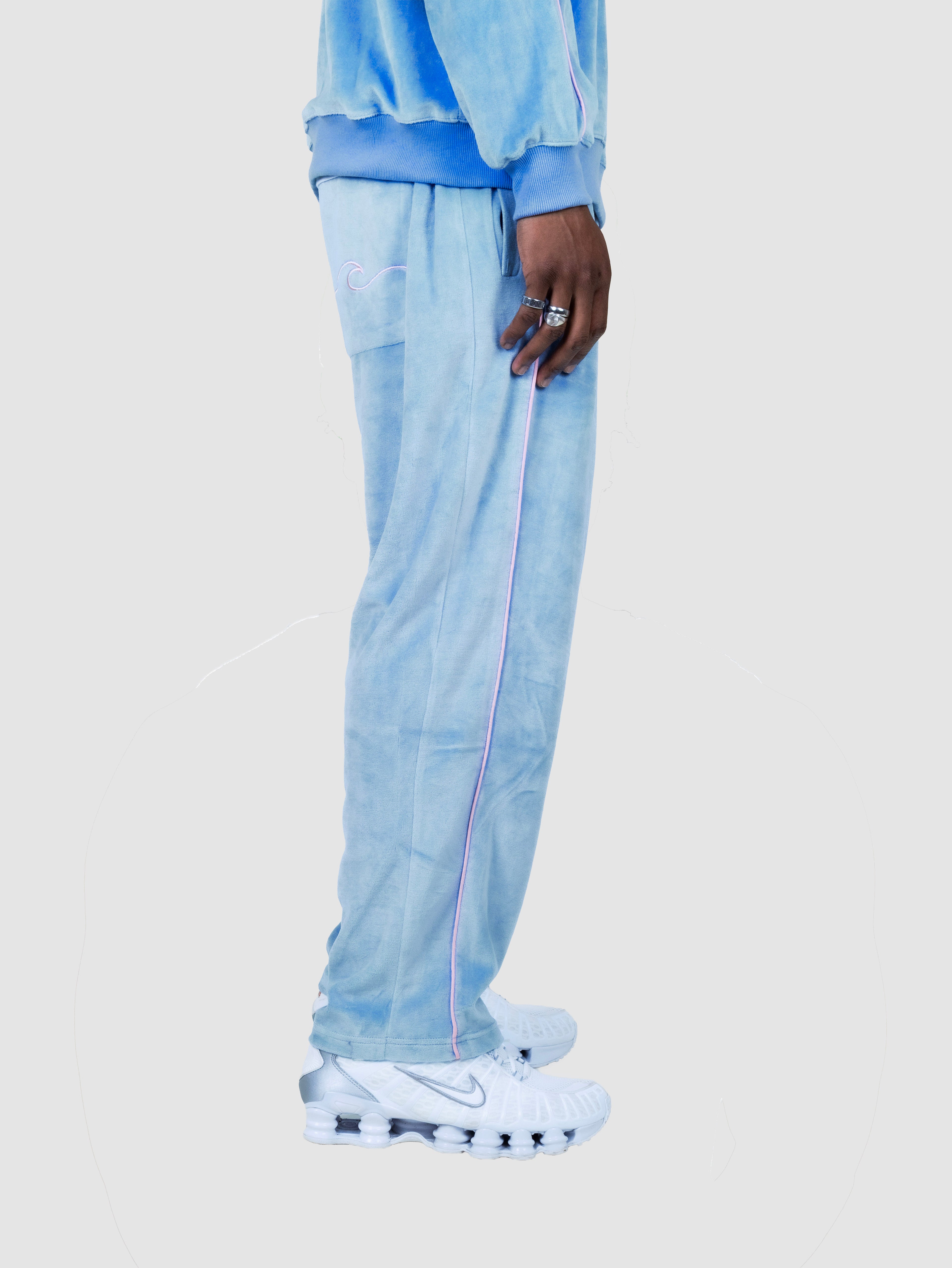 Sweatshirt Velours - Bleu