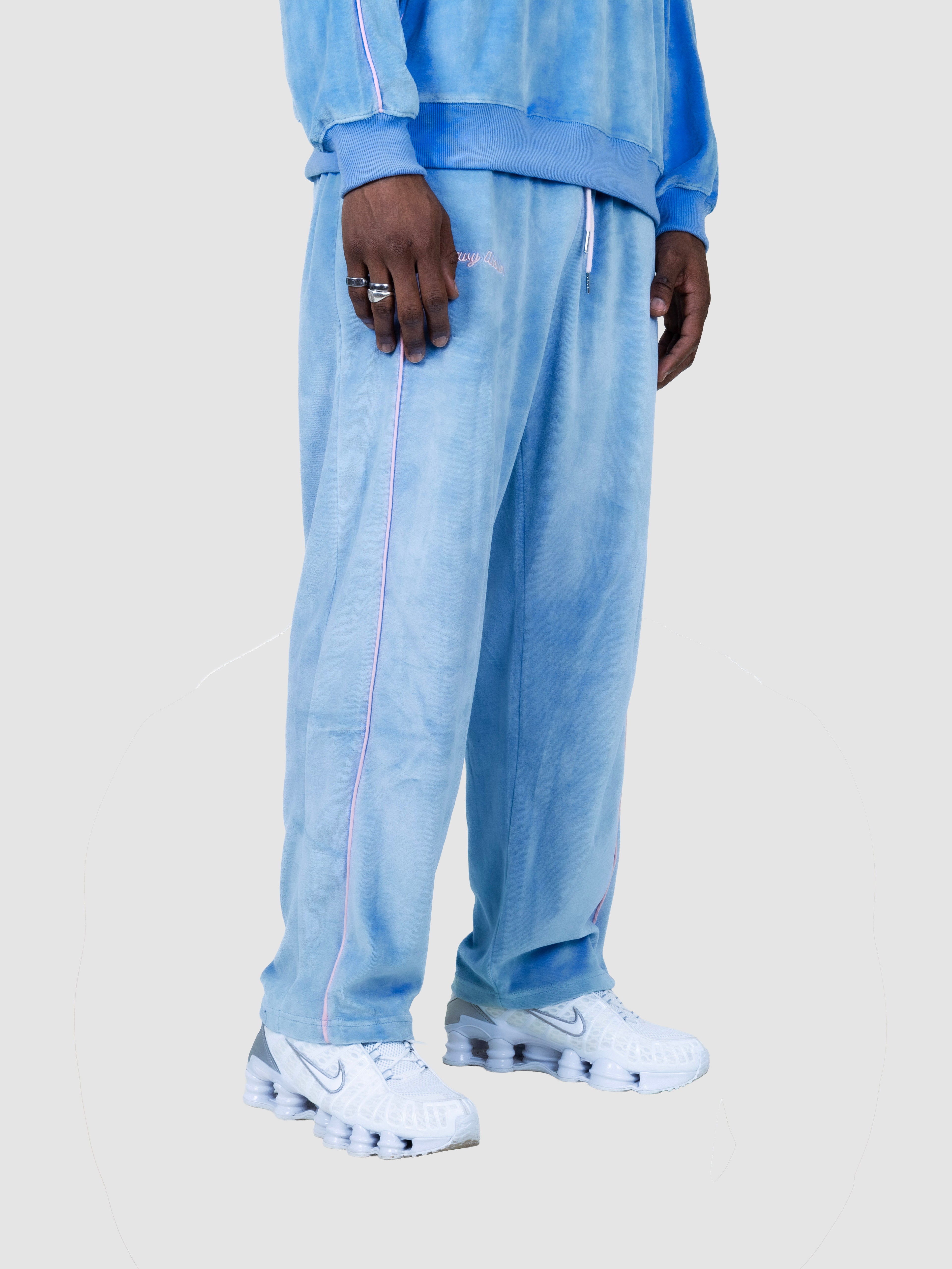 Sweatshirt Velours - Bleu