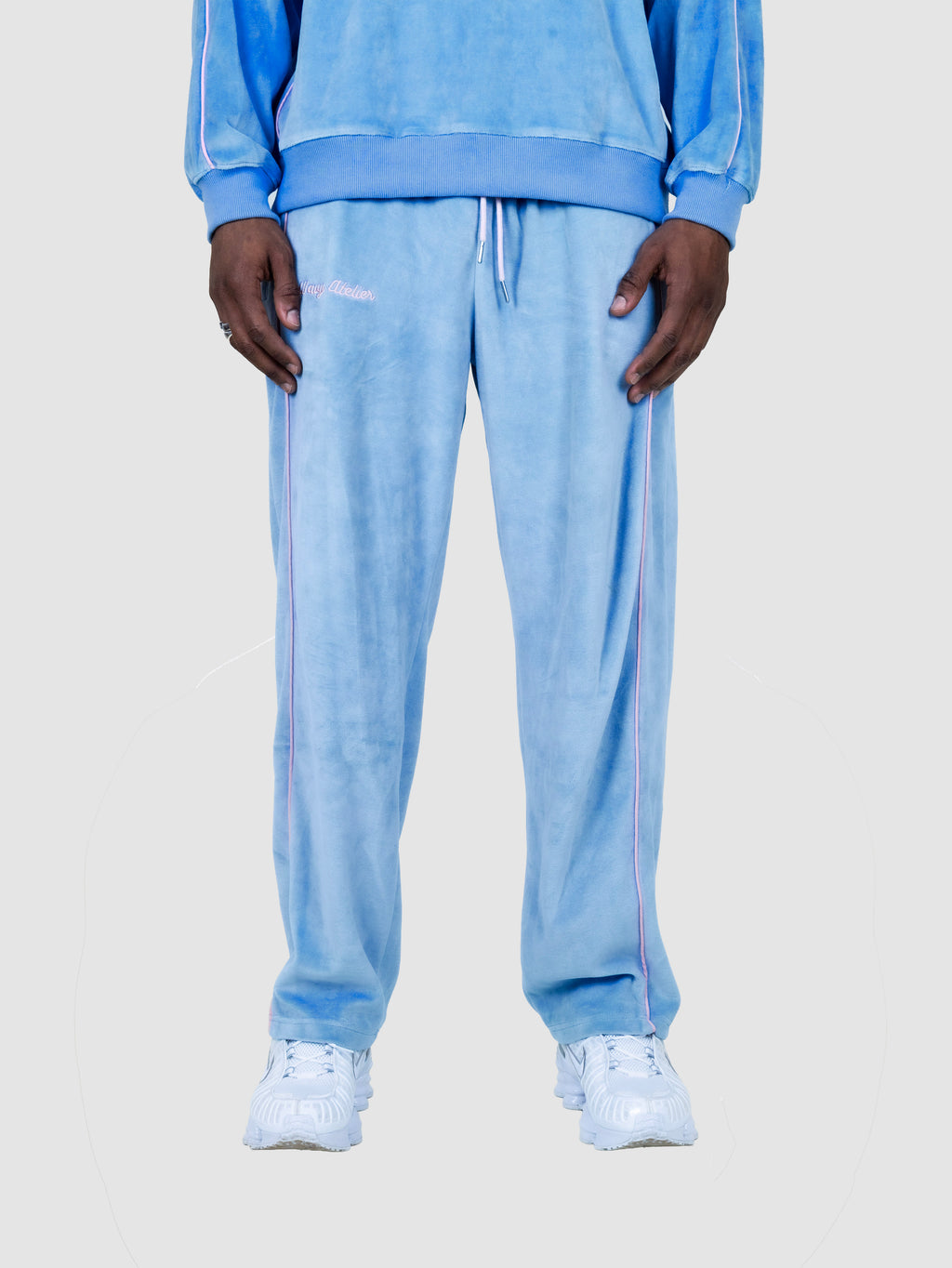 Sweatshirt Velours - Bleu