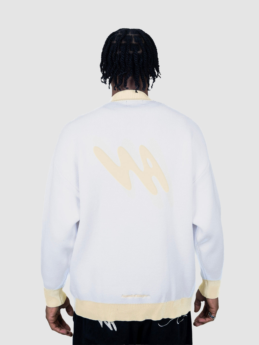 Pull Poursuit of Wavyness - Blanc