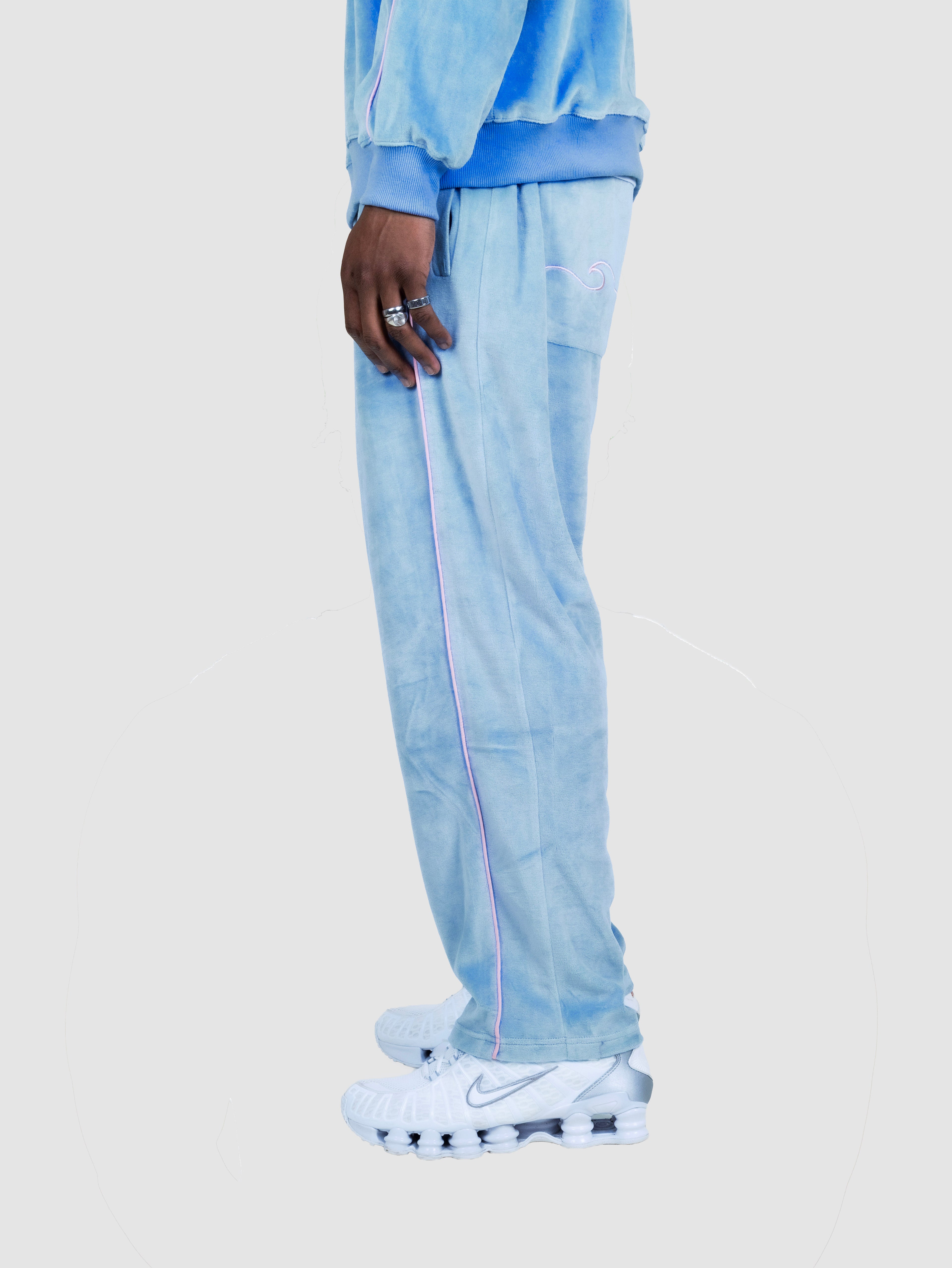 Sweatshirt Velours - Bleu