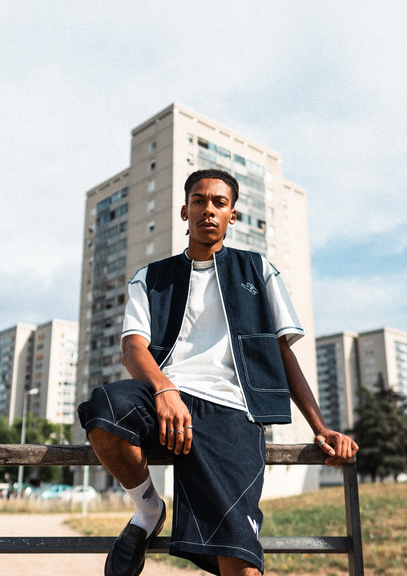 Gilet sans manches Denim - Navy