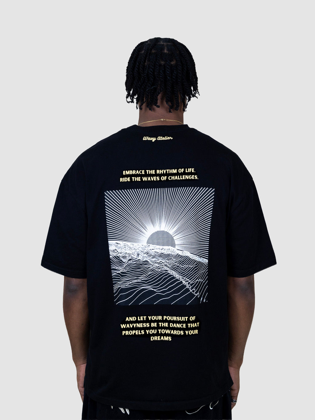 T-Shirt Poursuit of Wavyness - Noir