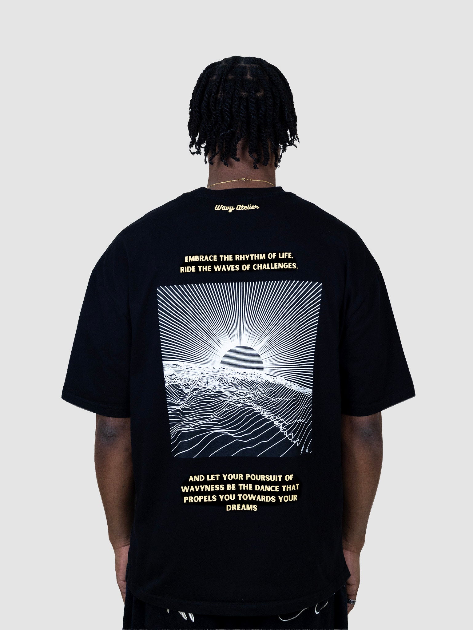 T-Shirt Poursuit of Wavyness - Noir