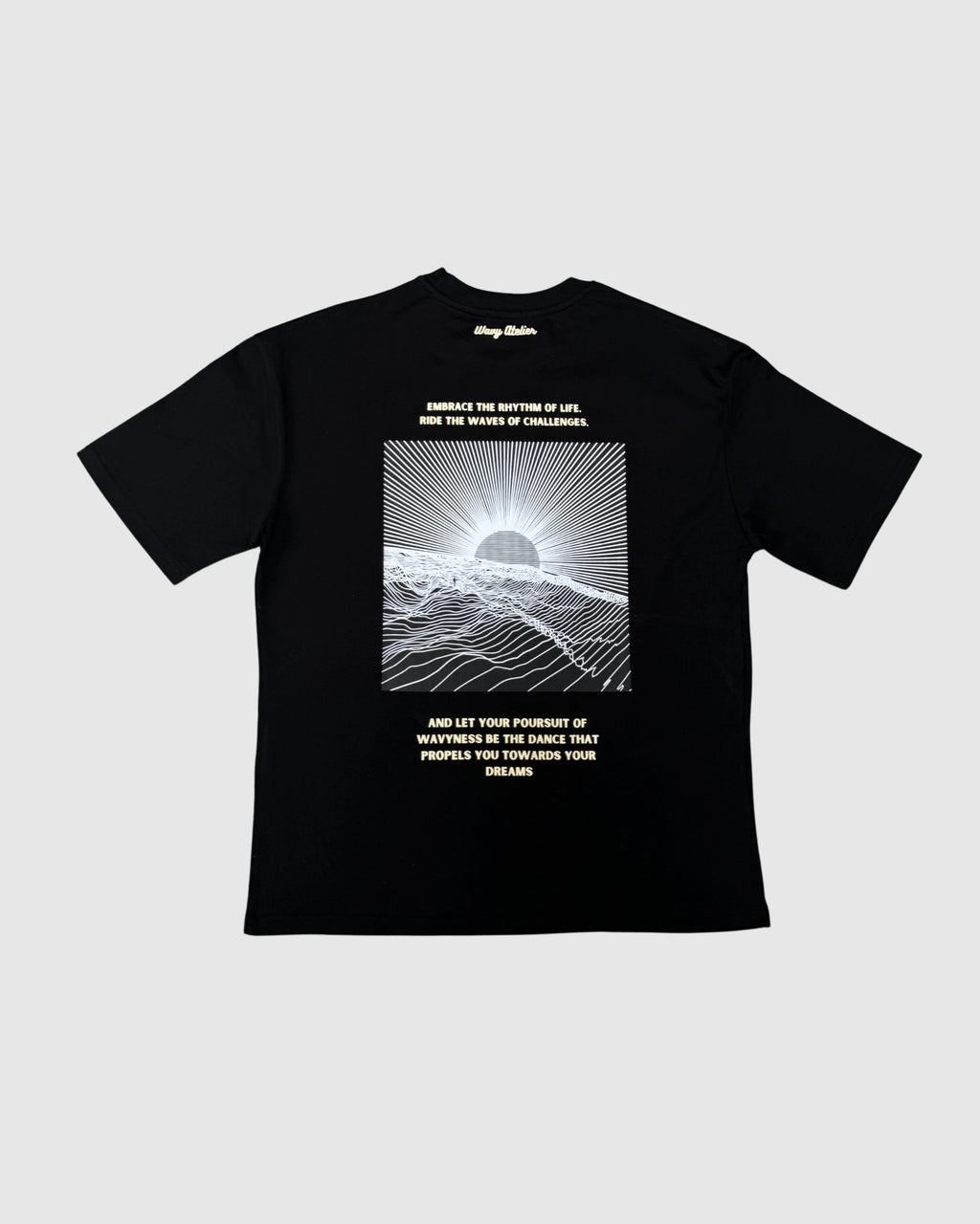 T-Shirt Poursuit of Wavyness - Noir