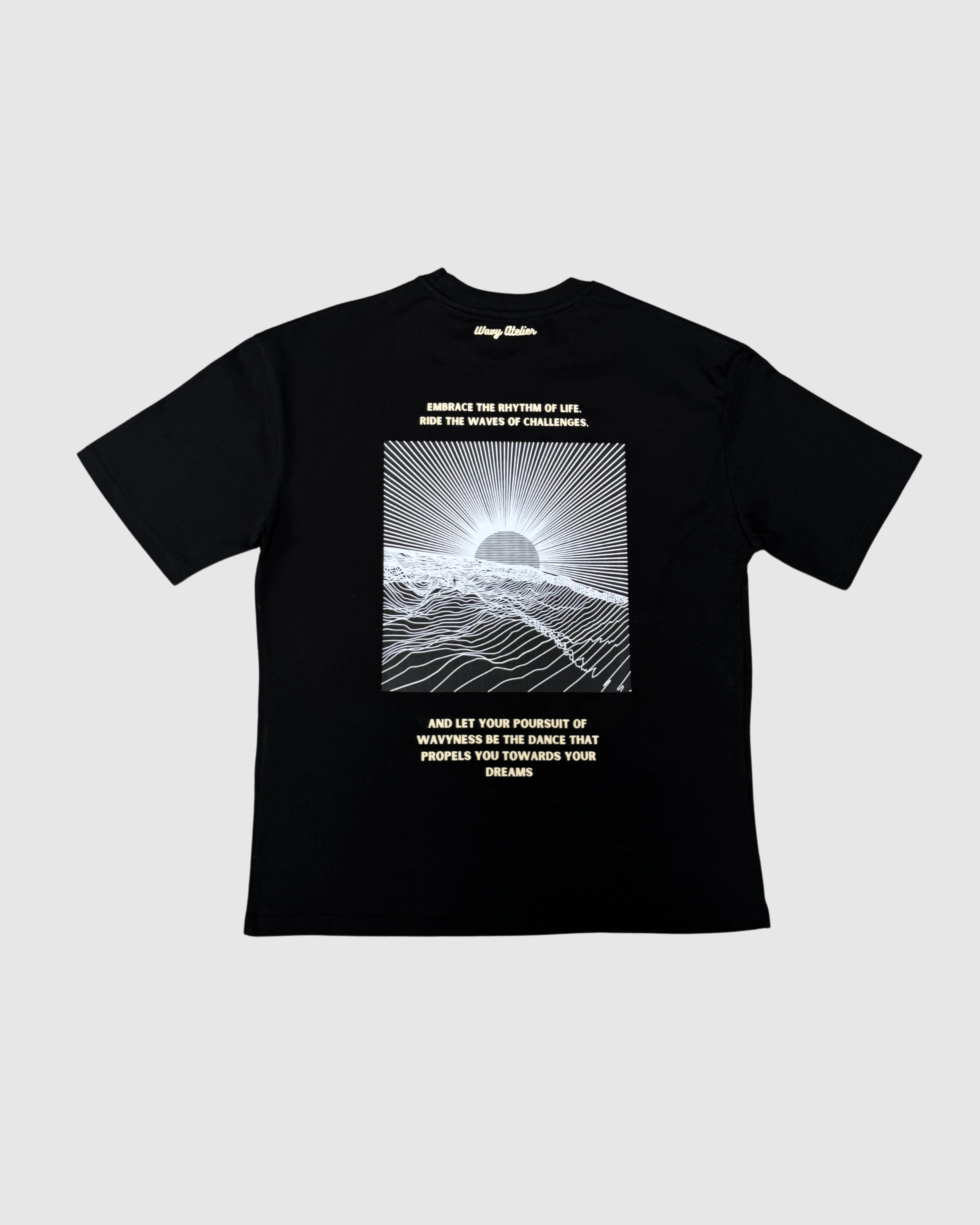 T-Shirt Poursuit of Wavyness - Noir