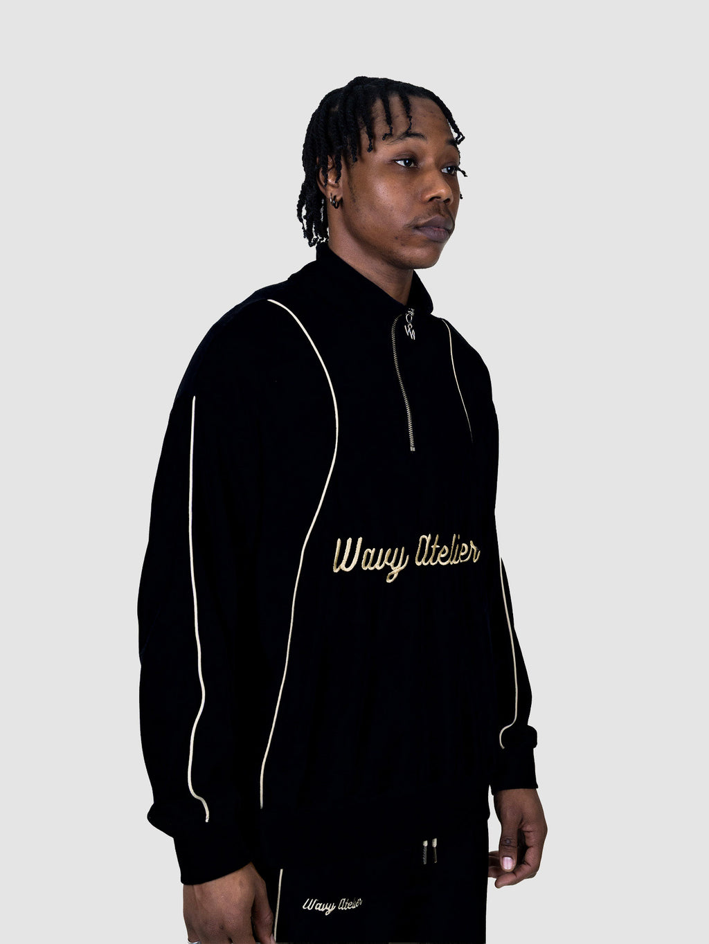 Sweatshirt Velours - Noir