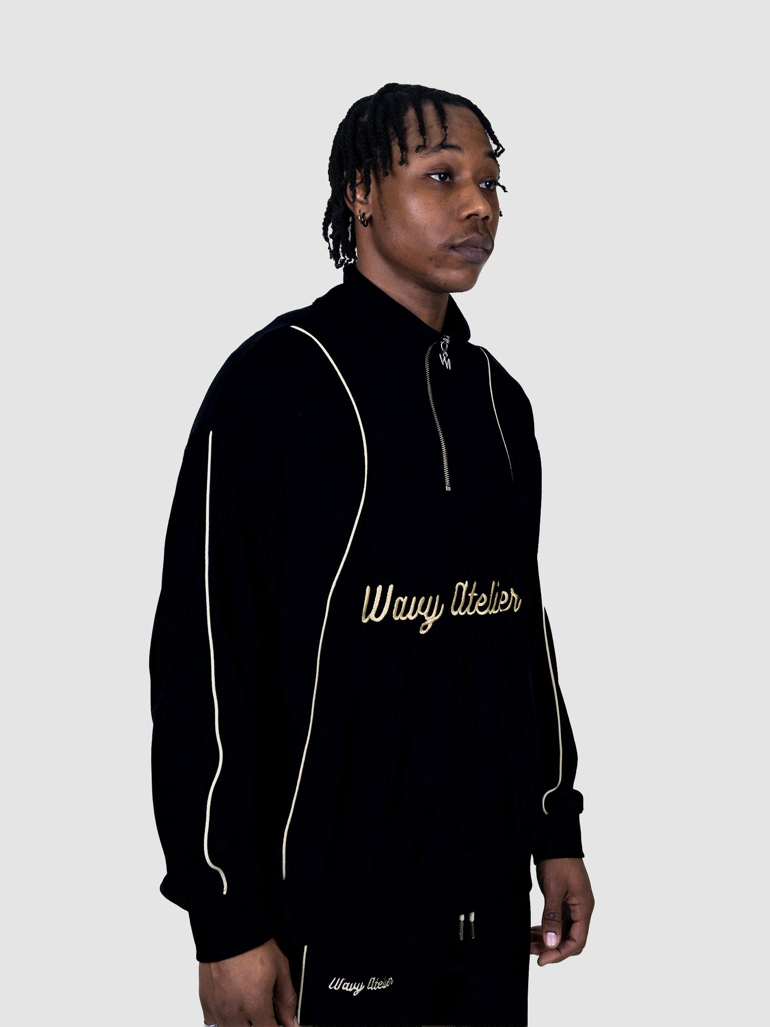 Sweatshirt Velours - Noir