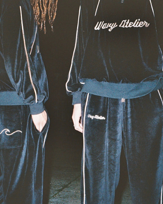 Jogging Unisexe en velours - Noir